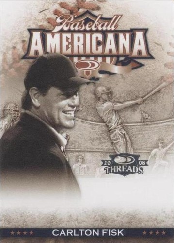 2008 Donruss Threads - Carlton Fisk #BA-12