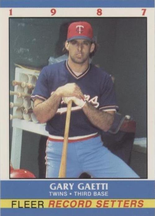 Fleer Baseball Record Setters 1987 - Gary Gaetti #9