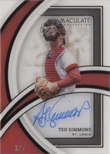 2022 Panini Immaculate Collection - Ted Simmons #SS-TS