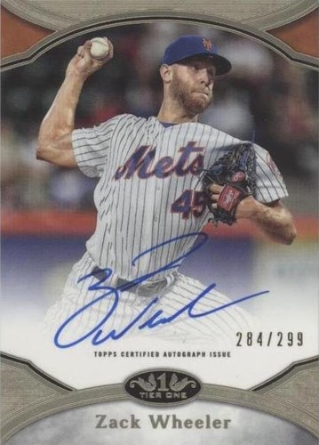 2020 Topps Tier One - Zack Wheeler #PPA-ZW