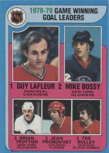 1979-80 Topps - Bryan Trottier Guy Lafleur Jean Pronovost #7