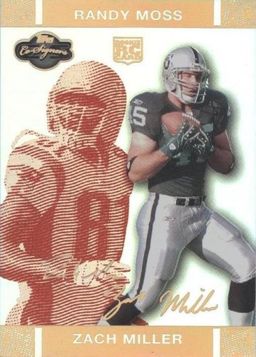 2007 Topps Co-Signers Randy Moss Zach Miller #75
