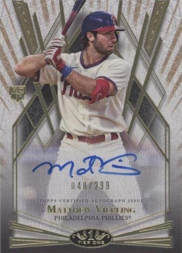 2022 Topps Tier One - Matt Vierling #BOA-MVG