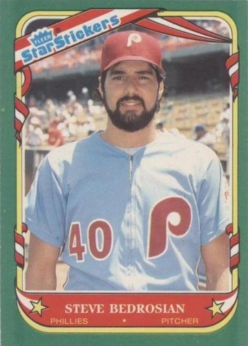 1987 Fleer Star Stickers - Steve Bedrosian #8