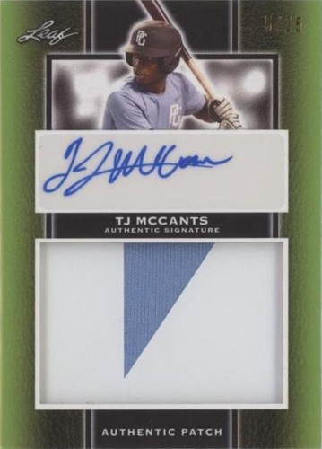 2019 Leaf Perfect Game National Showcase - Tj Mccants #PA-TJM