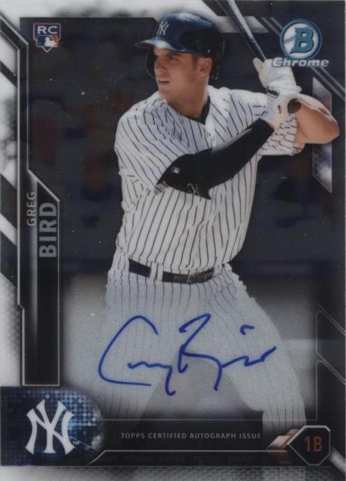 Bowman 2016 - Greg Bird #CRA-GB