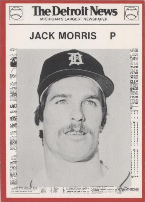 1981 Detroit News Detroit Tigers Boys of Summer 100 aniversario - Jack Morris #128