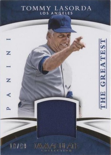 2015 Panini Immaculate Collection - Tommy Lasorda #12