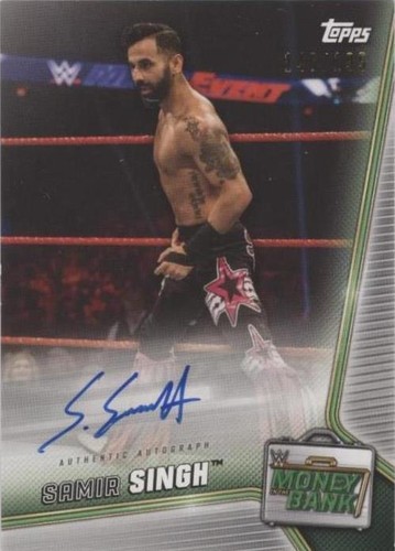 2019 Topps WWE Money in the Bank - Samir Singh #A-SA