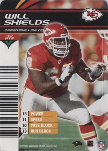 2002-03 NFL Showdown Will Shields #151