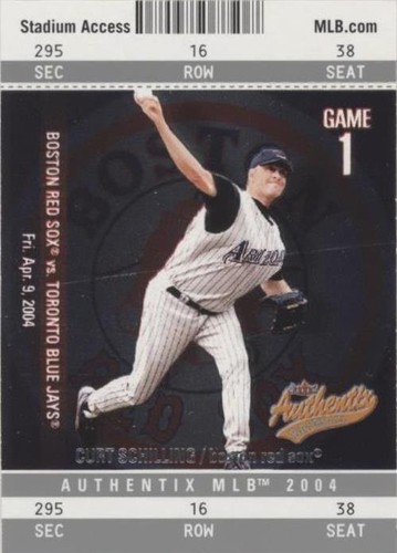 2004 Fleer Authentix - Curt Schilling #69