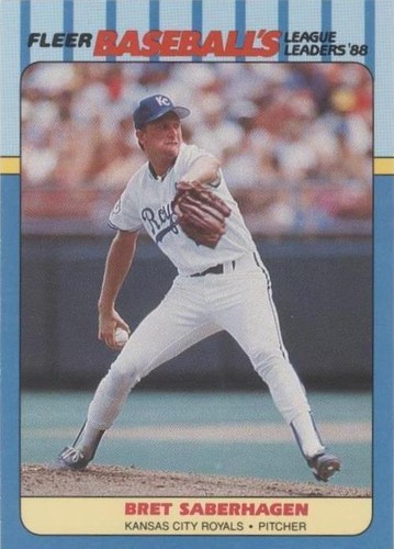 1988 Fleer Baseball's League Leaders - Bret Saberhagen #33