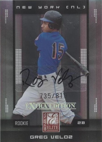 2008 Donruss Elite Extra Edition - Greg Veloz #124