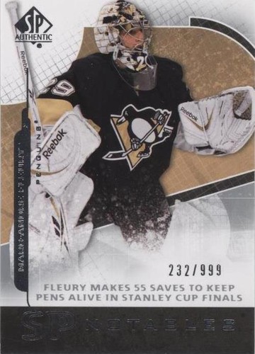 2008-09 SP Authentic - Marc-Andre Fleury #126