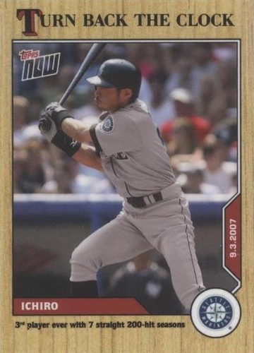 2020 Topps Now Turn Back the Clock - Ichiro Suzuki #157