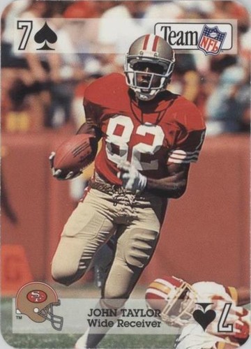 1992 Sport Decks Team NFL Star Cards Playing Cards John Taylor #7S