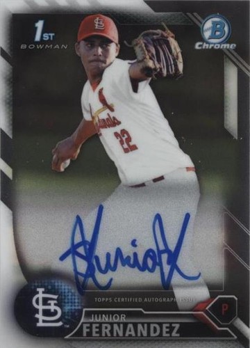 2016 Bowman Chrome - Junior Fernandez #BCAP-JF
