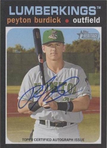 2020 Topps Heritage Minor League Edition - Peyton Burdick #ROA-PB