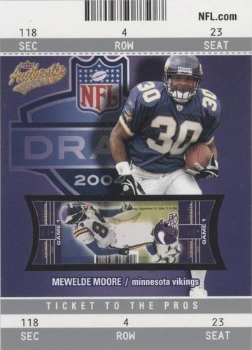 2004 Fleer Authentix Mewelde Moore #126