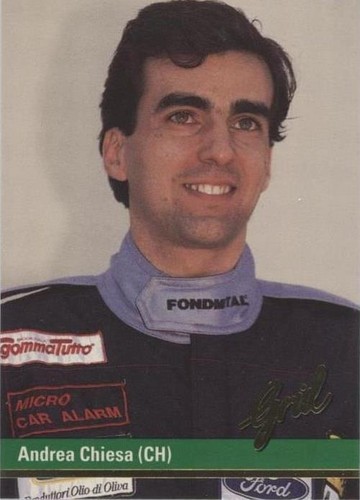 1992 Grid Motorcard Formula 1 - Andrea Chiesa #47