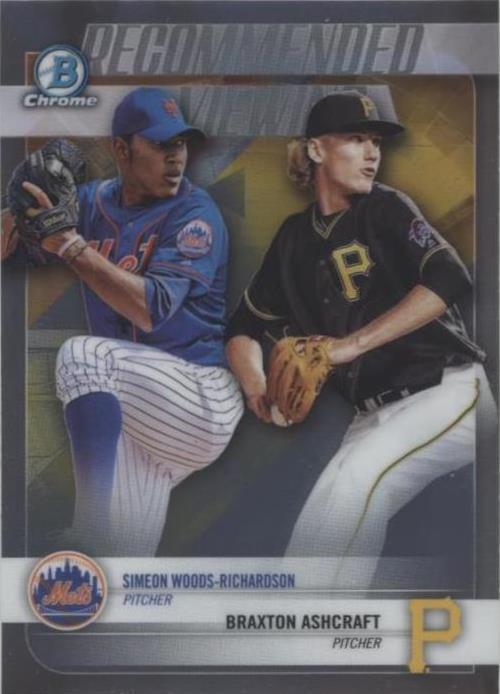 2018 Bowman Draft - Braxton Ashcraft Simeon Woods Richardson #RV-WRA