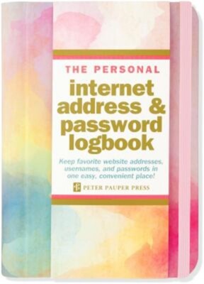 Watercolor Sunset Internet Address & Password Logbook (Address Book)
