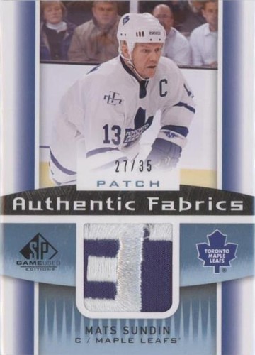 2013-14 SP Game Used Edition - Mats Sundin #AF-MS
