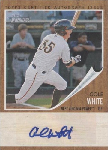 2011 Topps Heritage Minor League Edition - Cole White #RA-CW