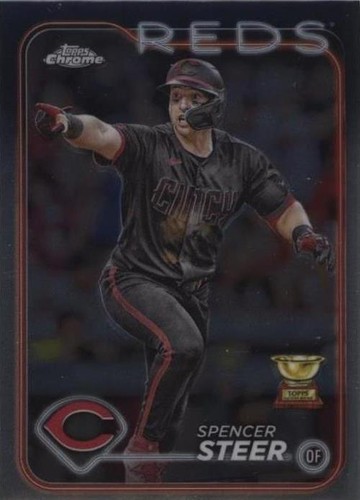 2024 Topps Chrome - Spencer Steer #104