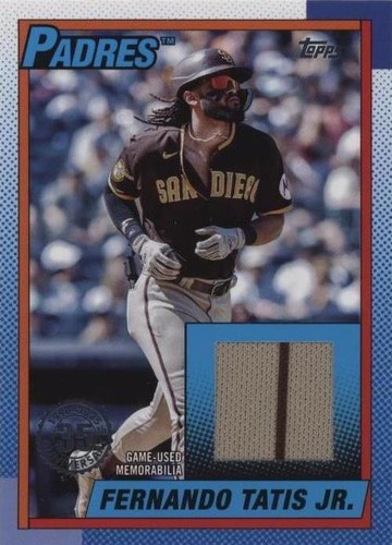 2025 Topps Series 1 1990 Topps Relic Luis Robert Jr. White