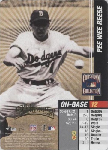 2003 MLB Showdown League Promos - Pee Wee Reese #P51