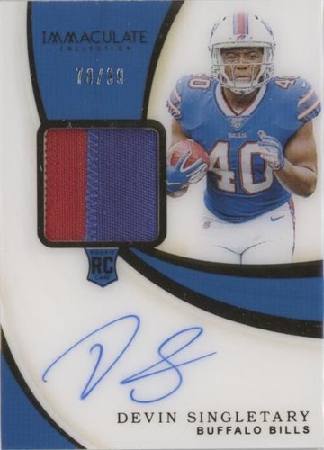 2019 Panini Immaculate Collection Devin Singletary #129