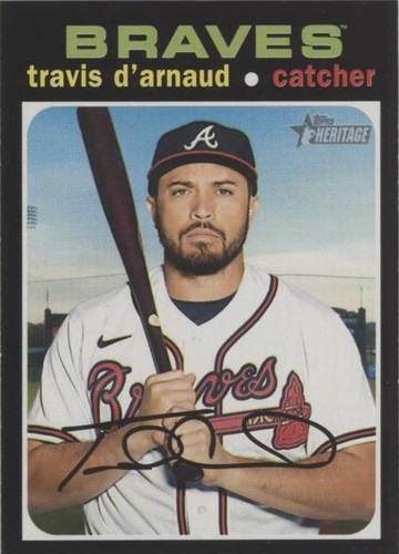 2020 Topps Heritage High Number - Travis d'Arnaud #639