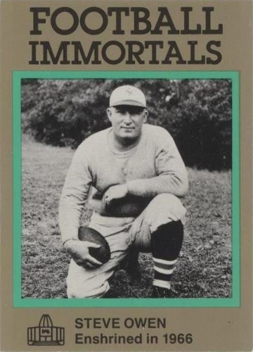 1985-88 Football Immortals Steve Owen #96