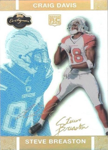 2007 Topps Co-Signers Craig Davis Steve Breaston #77
