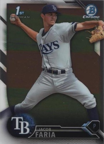 2016 Bowman Chrome - Jacob Faria #BCP186
