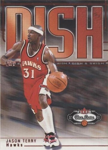 2002-03 Fleer Box Score - Jason Terry #1D&S