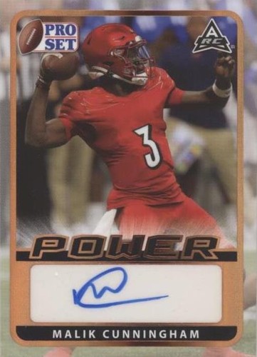 2021 Leaf Pro Set Power Malik Cunningham #BA-MC1