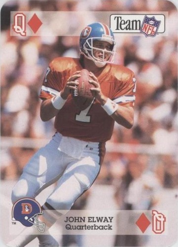 1992 Sport Decks Team NFL Star Cards Playing Cards John Elway #QD