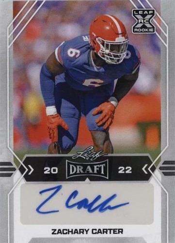 2022 Leaf Draft Zachary Carter #BA-ZC1