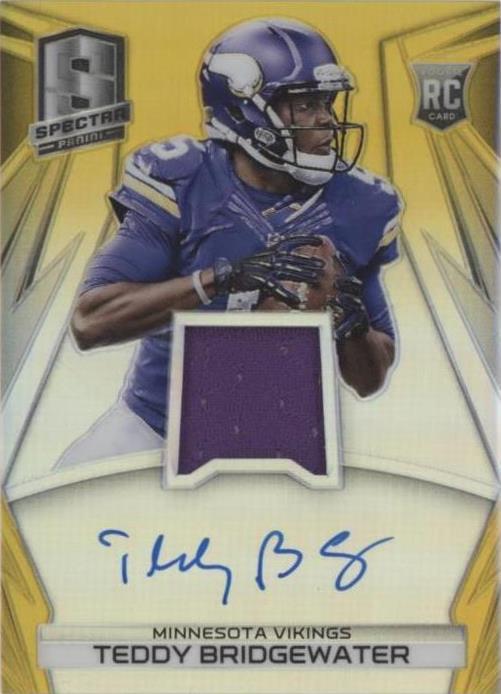 2014 Panini Spectra Rookie Jersey Autographs Gold Prizm 234 Teddy