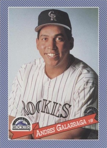 1993 Continental Baking Hostess Baseballs - Andres Galarraga #18
