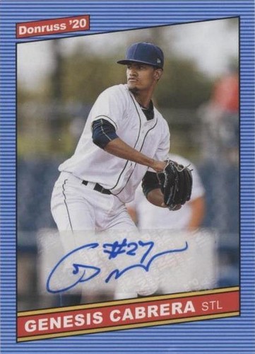 2020 Panini Donruss - Genesis Cabrera #86S-GC