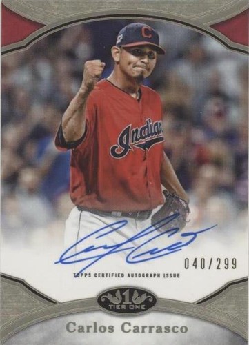 2020 Topps Tier One - Carlos Carrasco #PPA-CC