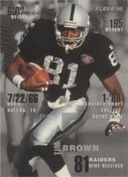 1995 Fleer Shell FACT Tim Brown #17