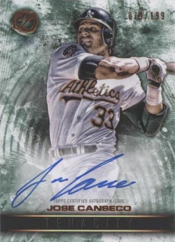 2016 Topps Legacies of Baseball - Jose Canseco #TA-JC
