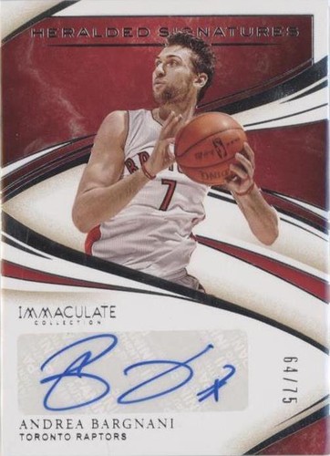 2019-20 Panini Immaculate Collection - Andrea Bargnani #HS-ABG