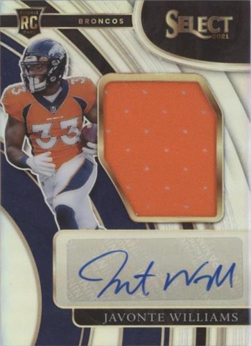 2021 Panini Select Javonte Williams #JRS-JWI