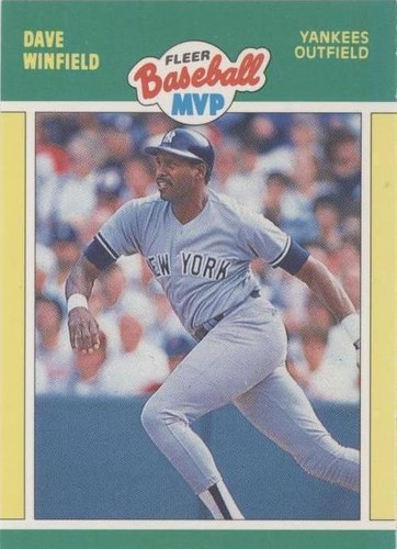 1989 Fleer Baseball MVP - Dave Winfield #43