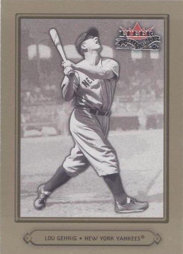 2002 Fleer Fall Classic - Lou Gehrig #4